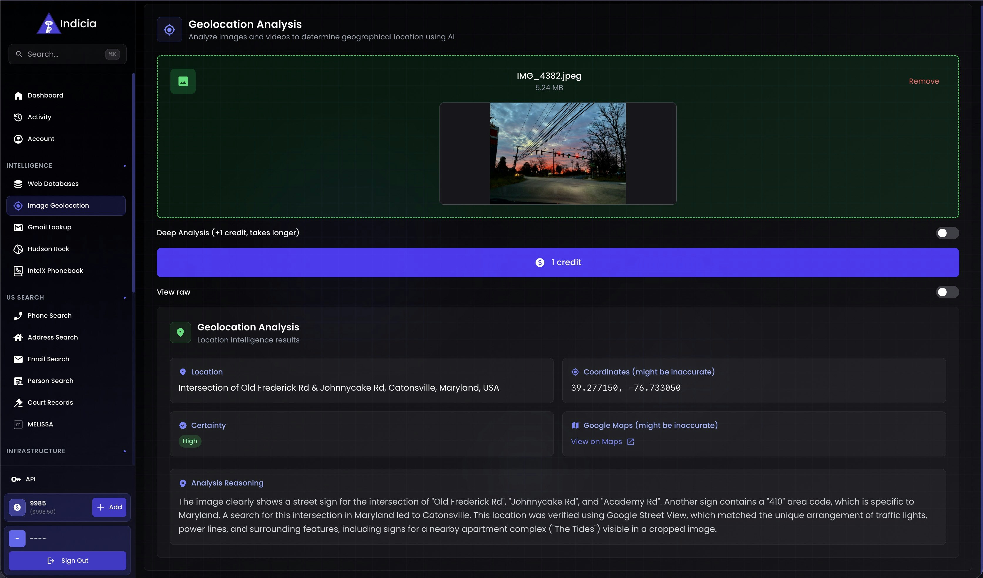 Indicia - Screenshot 2 showing product features and functionality