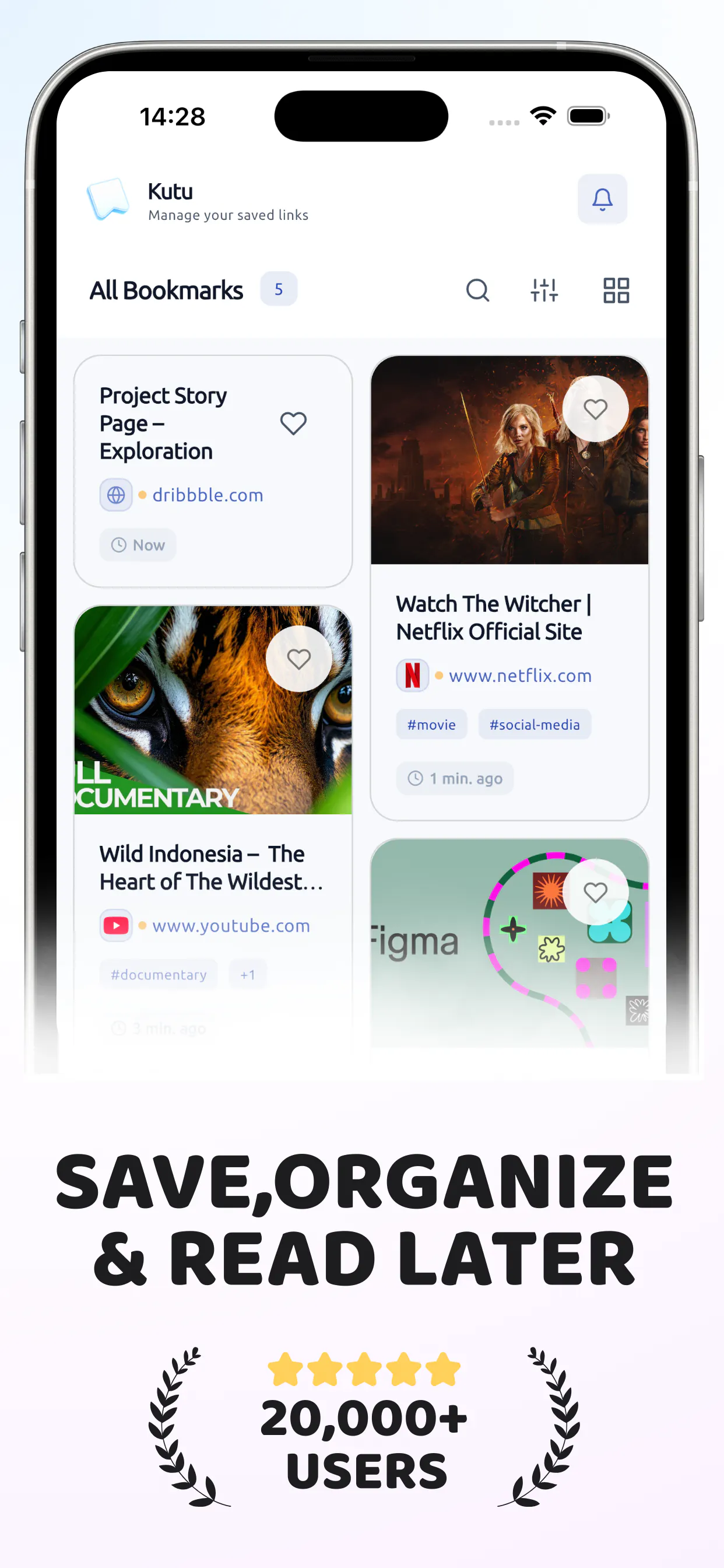 Kutu: Bookmark & Link Manager gallery image