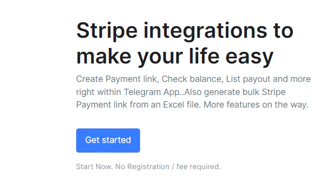 Stripe/Telegram/Excel Integration