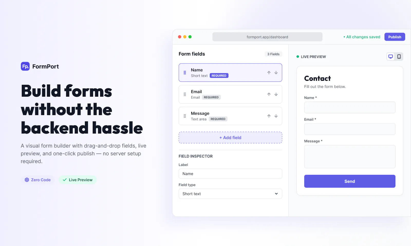 FormPort screenshot 1