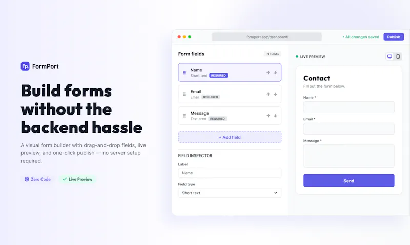FormPort screenshot 1