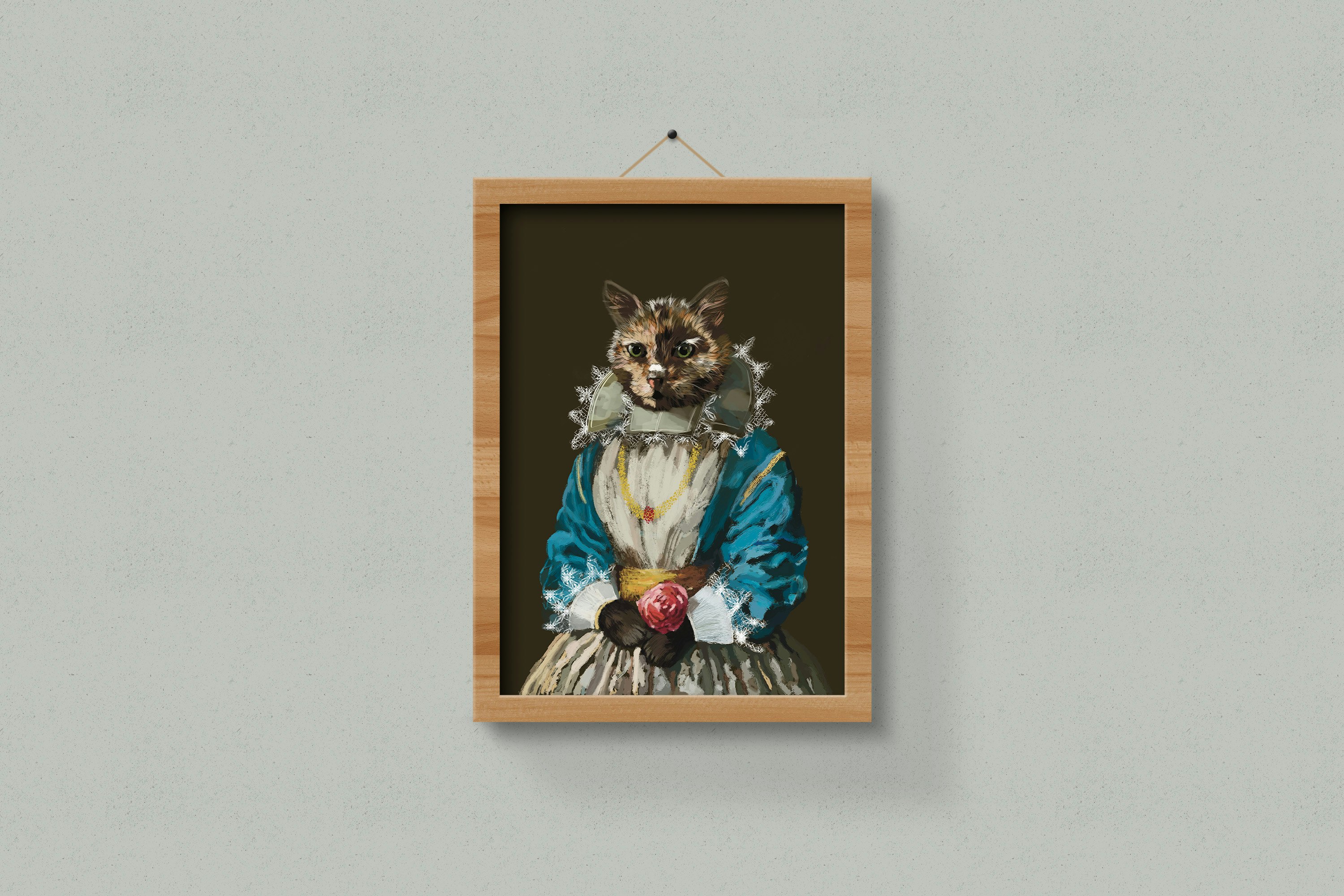 Koninklijke kat - Verander je muur in een koninklijk museum. media 3