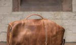 Leather Military Duffel Bag image