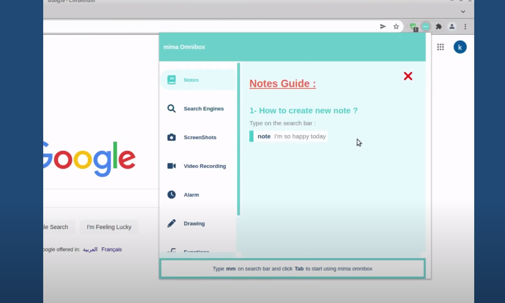 Mima Omnibox Chrome Extension gallery image
