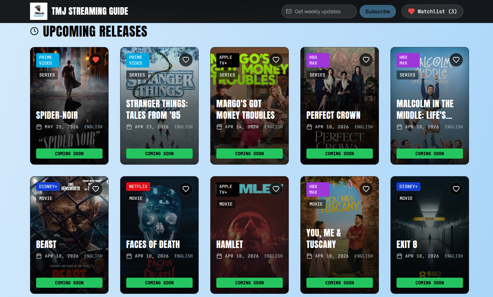 Upcoming OTT and Theatrical Releases gallery image