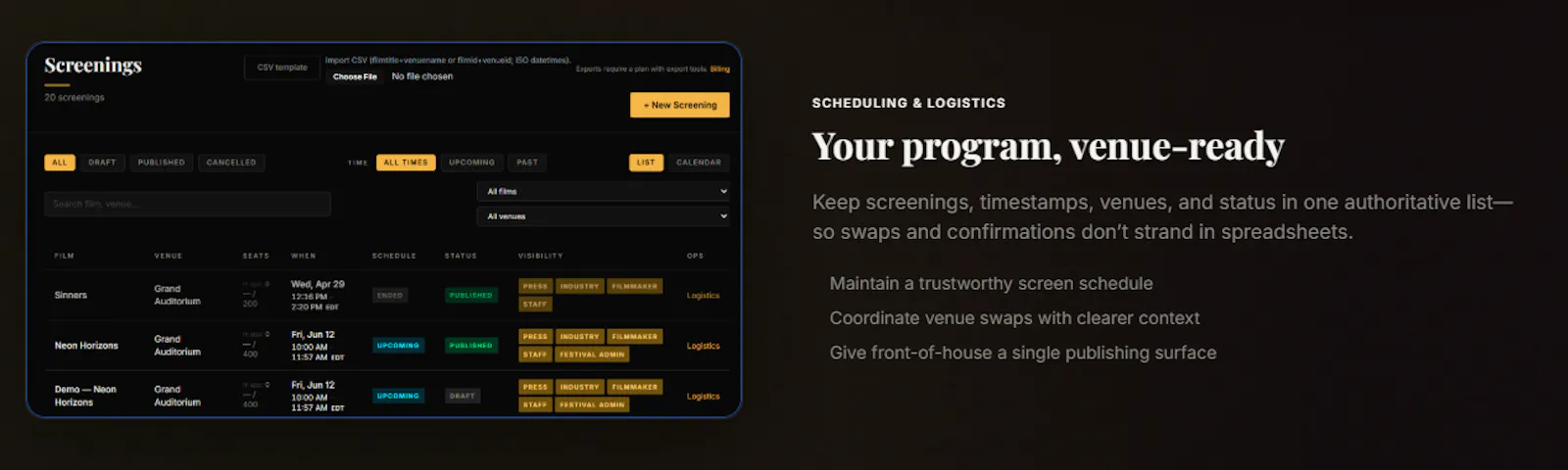 FestivalOps screenshot 5