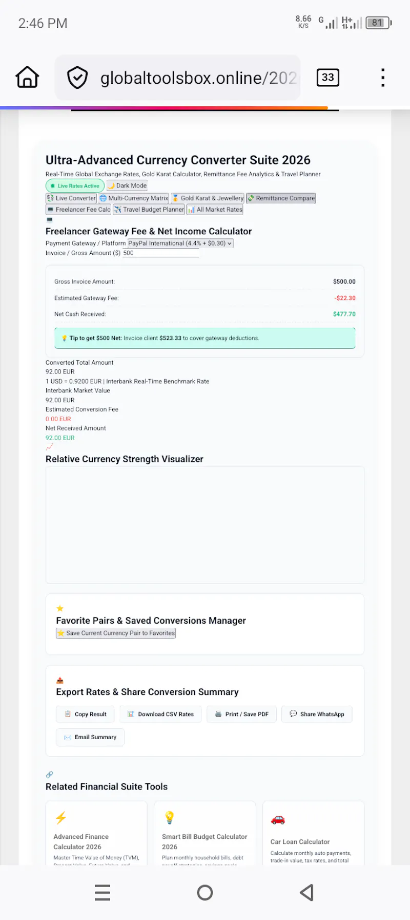 Ultra-Advanced Currency Converter Suite  screenshot 3