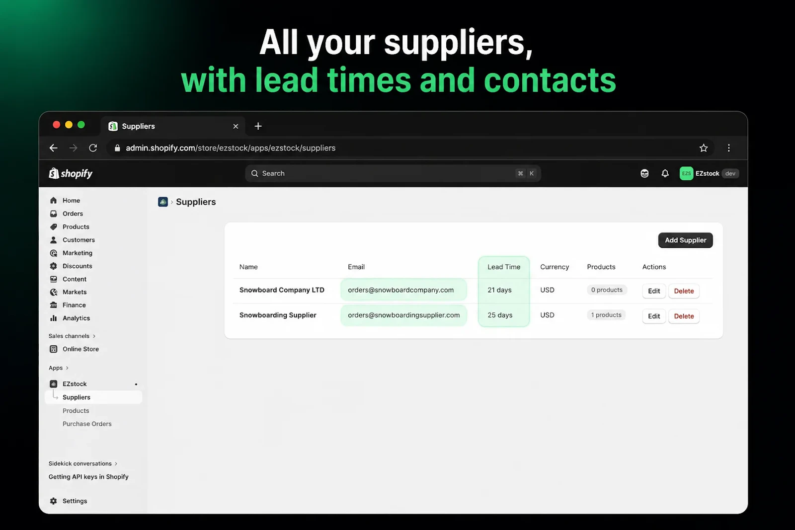 EZStock ‑ Inventory & Purchase Orders screenshot 3