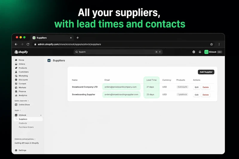 EZStock ‑ Inventory & Purchase Orders screenshot 3
