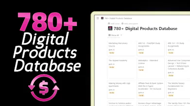 780+ Digital Products Database gallery image