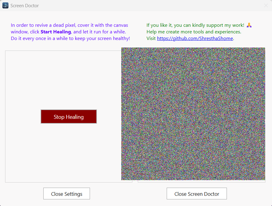 Screen Doctor - Screenshot 2 showing product features and functionality