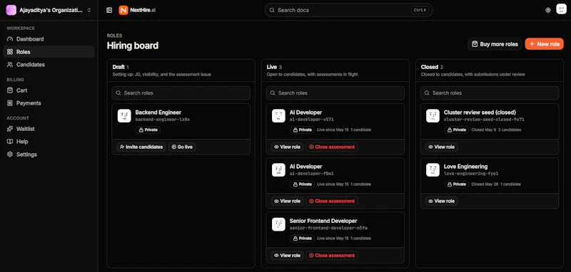 NextHire AI screenshot 1