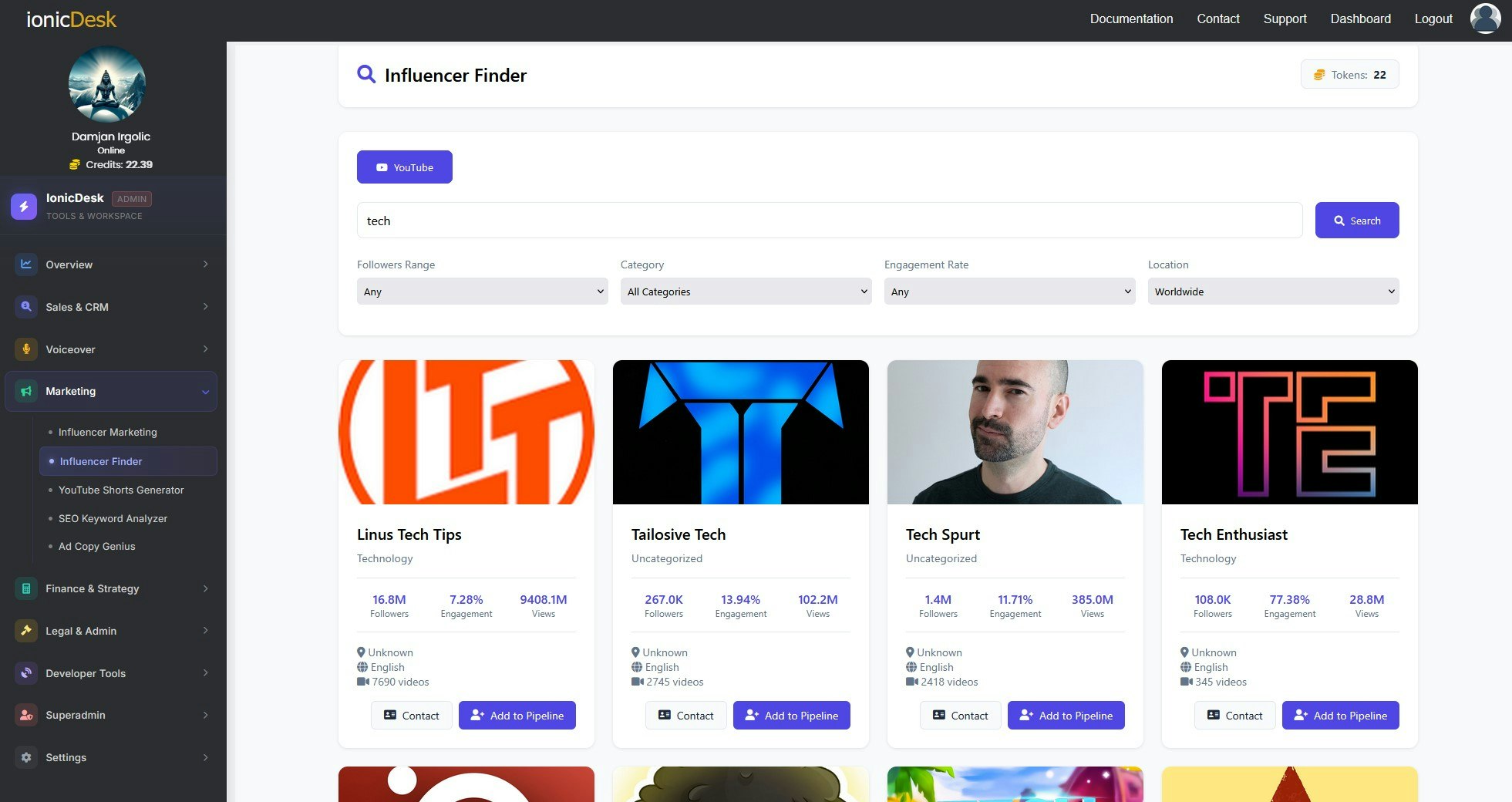 IonicDesk gallery image