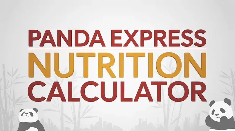 Panda Express Nutrition Calculator screenshot 1