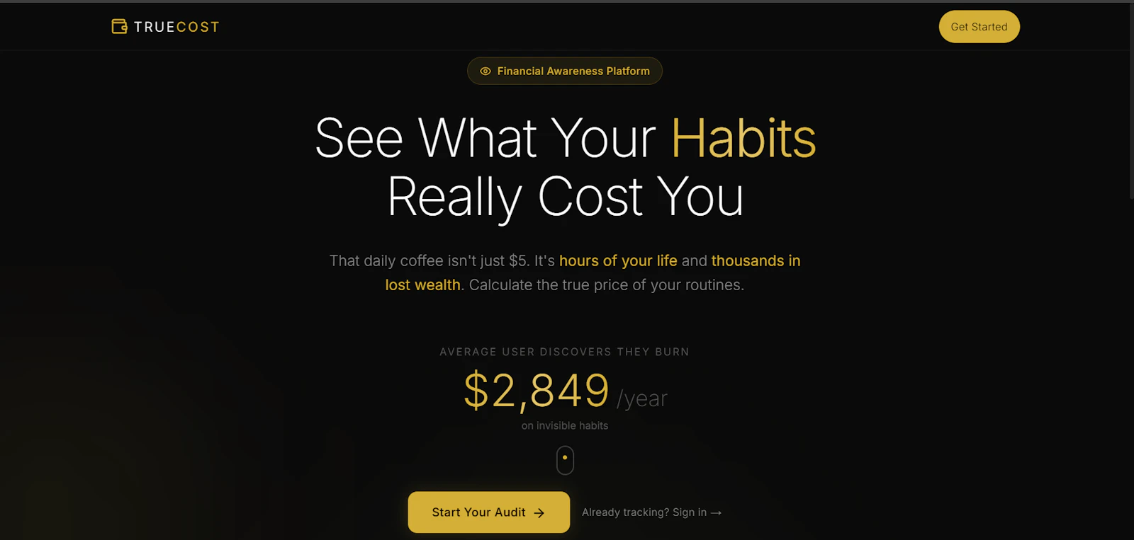 TrueCost screenshot 1