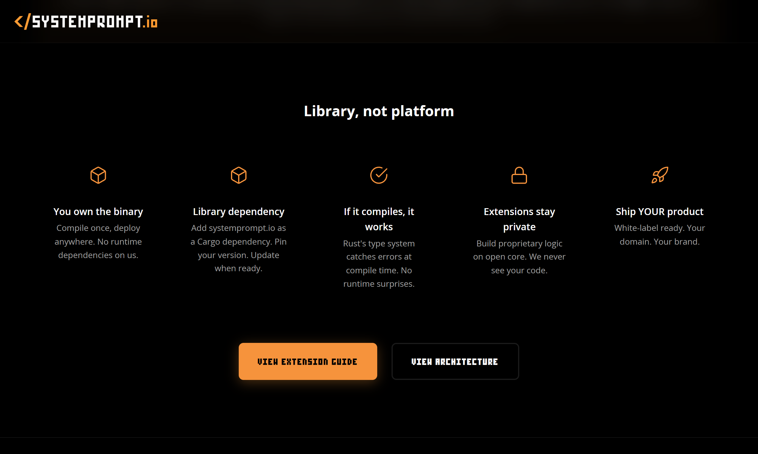 systemprompt - AI Agent Infrastructure - Screenshot 4 showing product features and functionality
