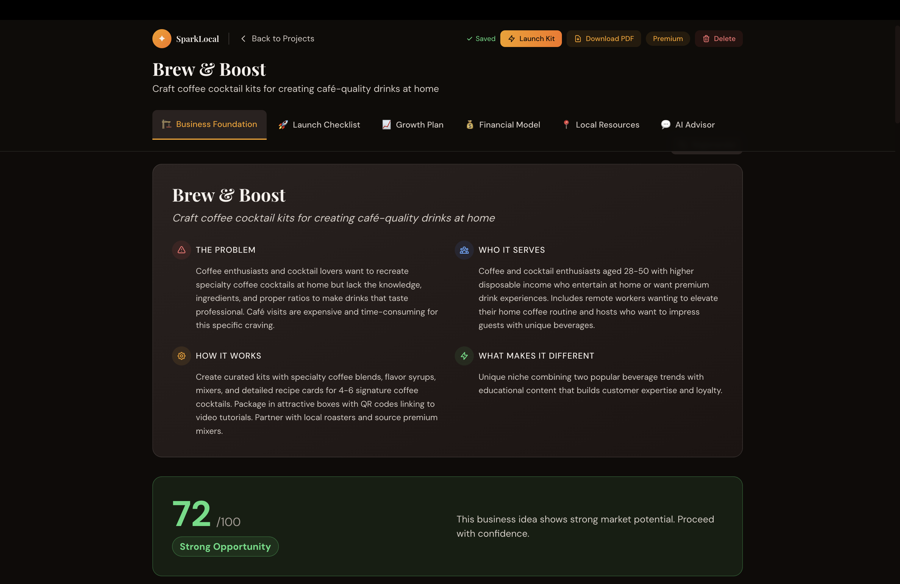 SparkLocal - Screenshot 2 showing product features and functionality