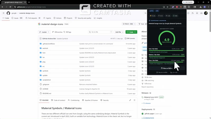 GitGauge screenshot 1 (video preview)