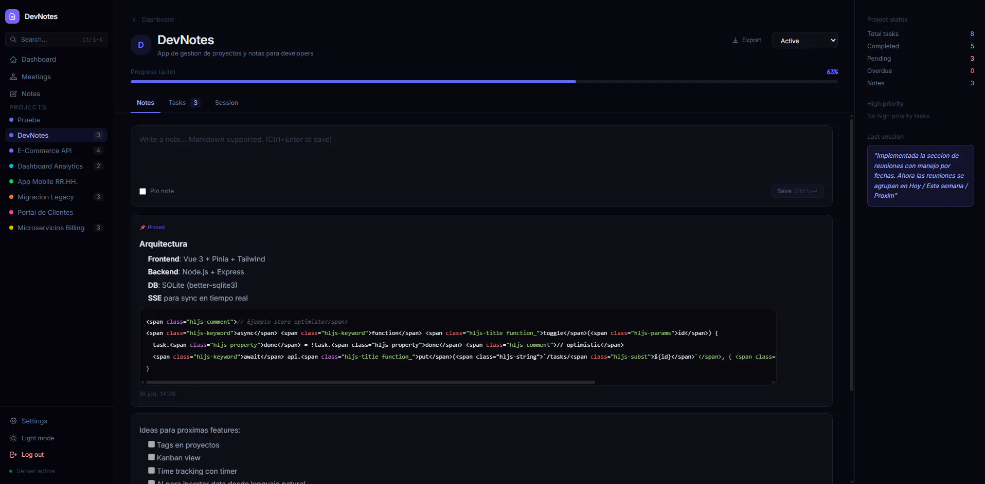 DevNotes gallery image