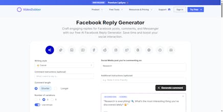 Facebook Reply Generator gallery image