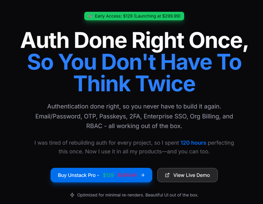 Unstack Pro - Product Hunt launch logo and brand identity