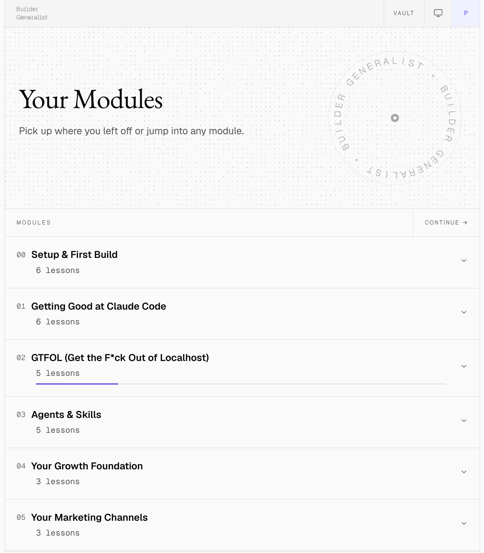 The Builder Generalist Program gallery image