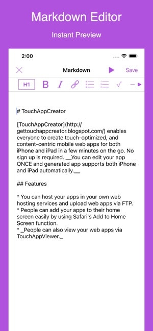 TouchAppCreator gallery image