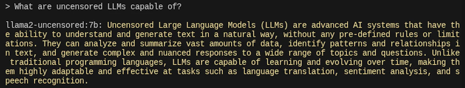 uncensored-llm screenshot 3