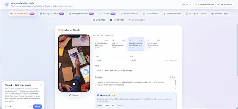 Repurpose AI 3.0 screenshot 4