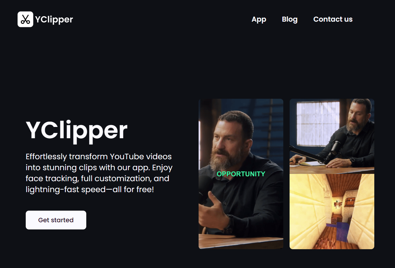 startuptile YClipper-A free minimalist YouTube reels maker