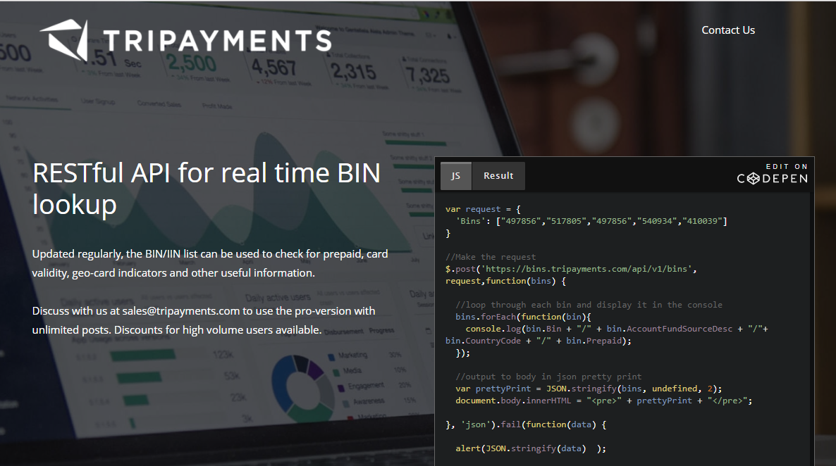 TriPayments BIN API Product Information, Latest Updates, and Reviews