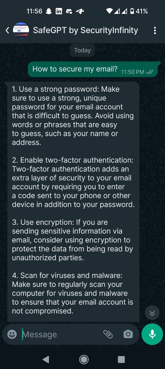 SAVEGPT door SecurityInfinity AI media 4