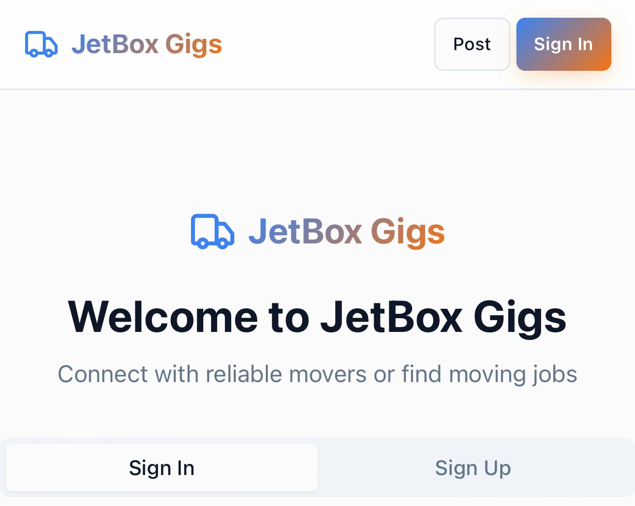 JetBox Gigs - Screenshot 2 preview