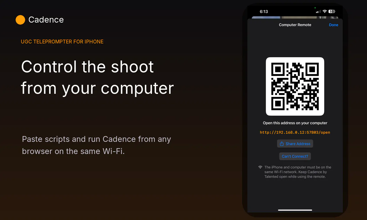 Cadence - UGC Teleprompter gallery image