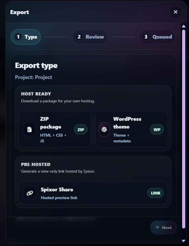 Spixor: Your new no code website builder gallery image