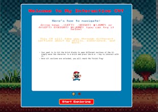 Super Mario inspired CV gallery image