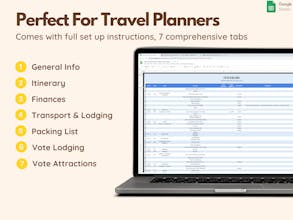 Travel Spreadsheet Template gallery image