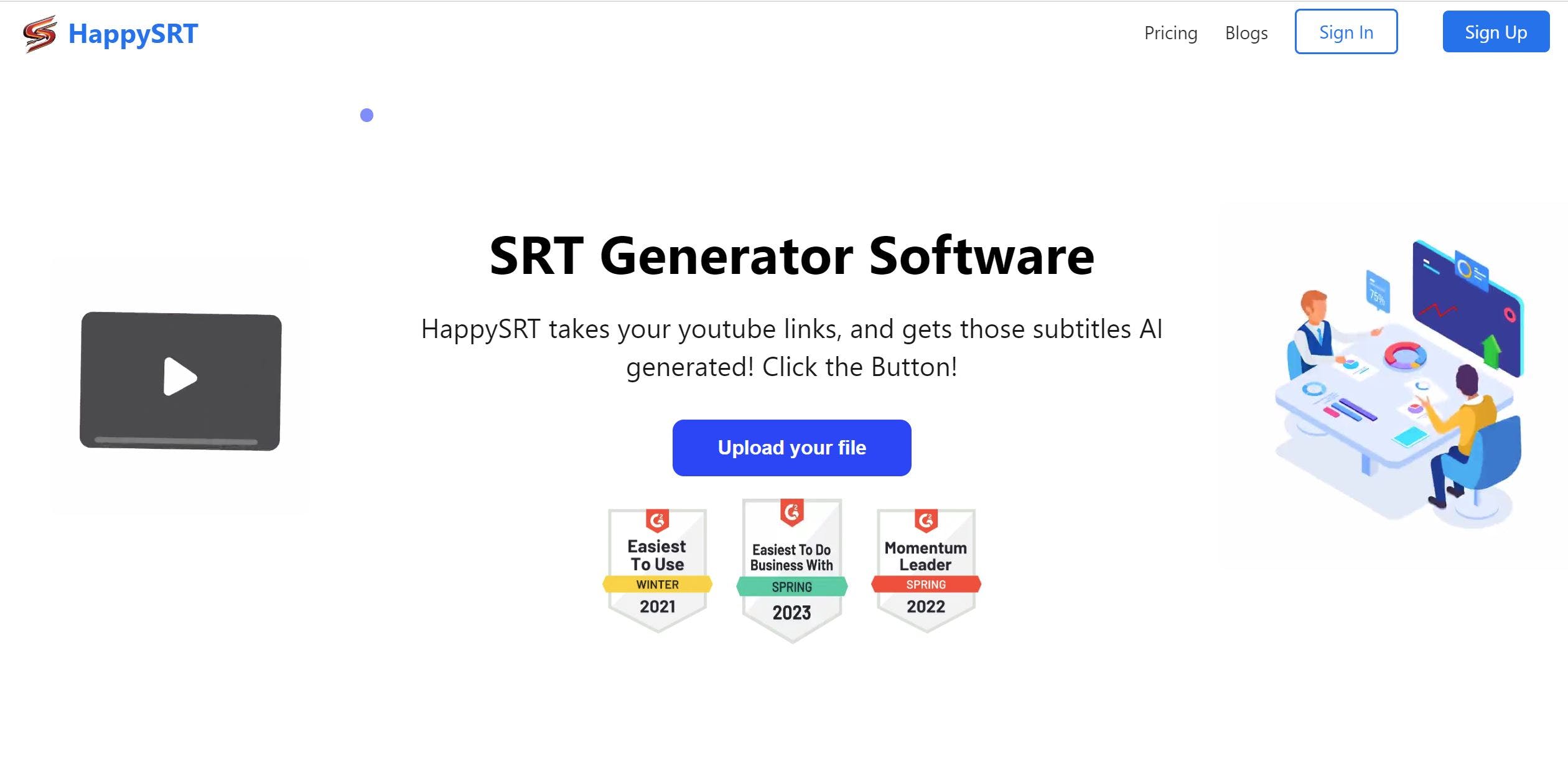 HappySRT | AI Generated SRT & Editor media 1