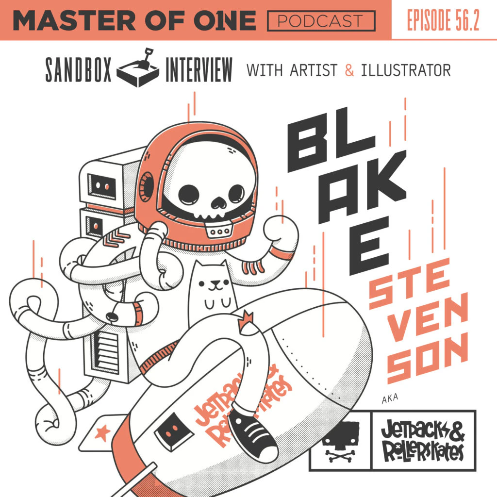 Master of One Podcast - Interview with designer and illustrator Jetpacks and Rollerskates