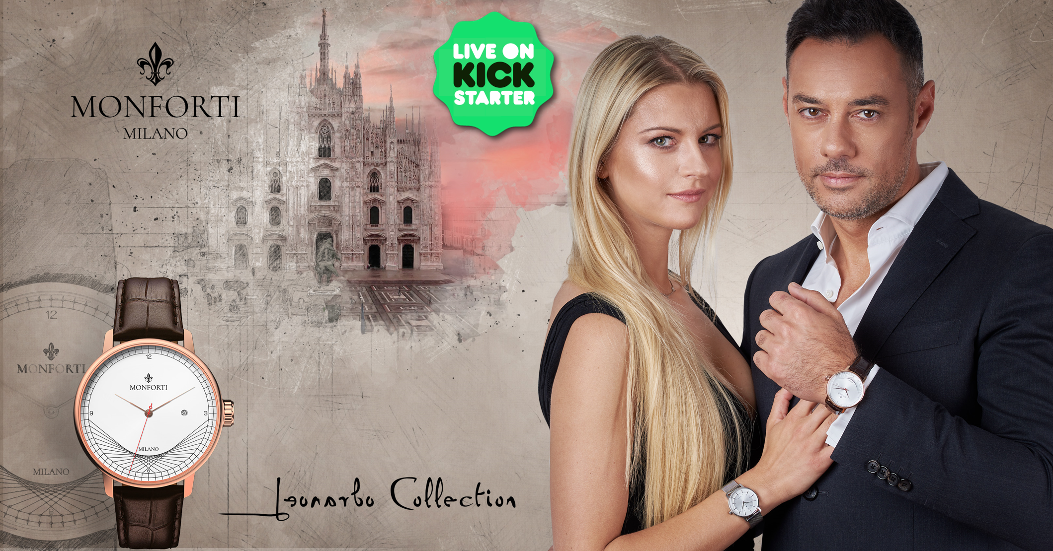 Kickstarter Live now - Italian Design watches Inspired by Leonardo da Vinci gallery image
