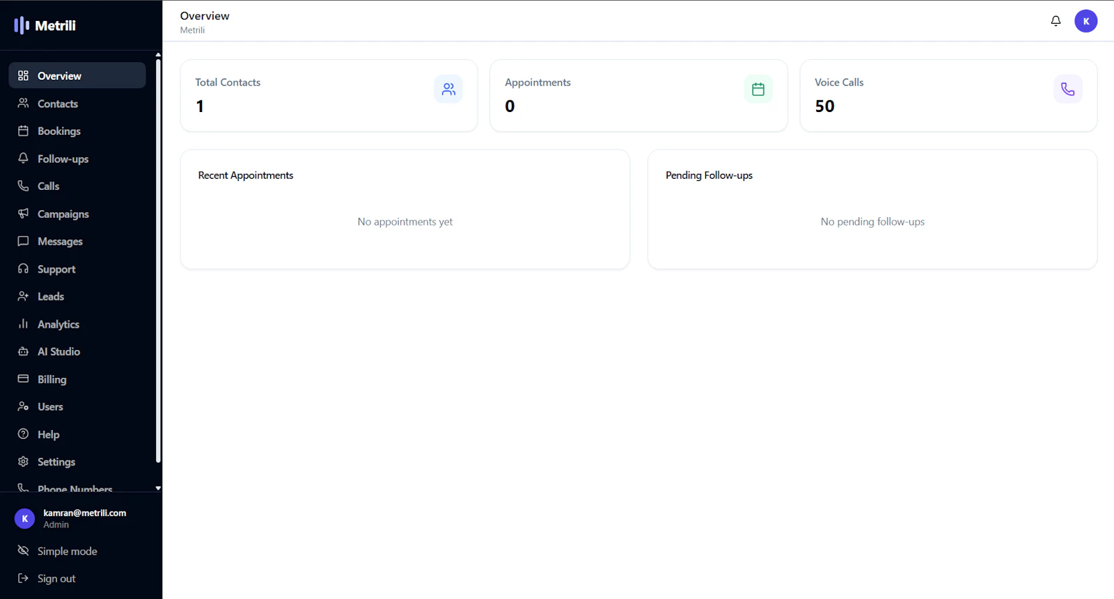 Metrili screenshot 2