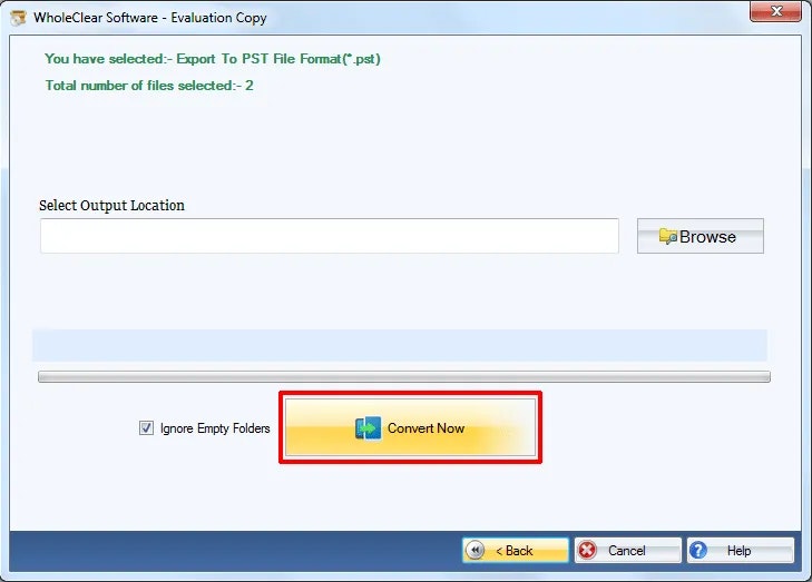 Convertitore PST WHOLECLEAR - Converti istantaneamente Exchange OST Files 2 PST per Outlook media 4