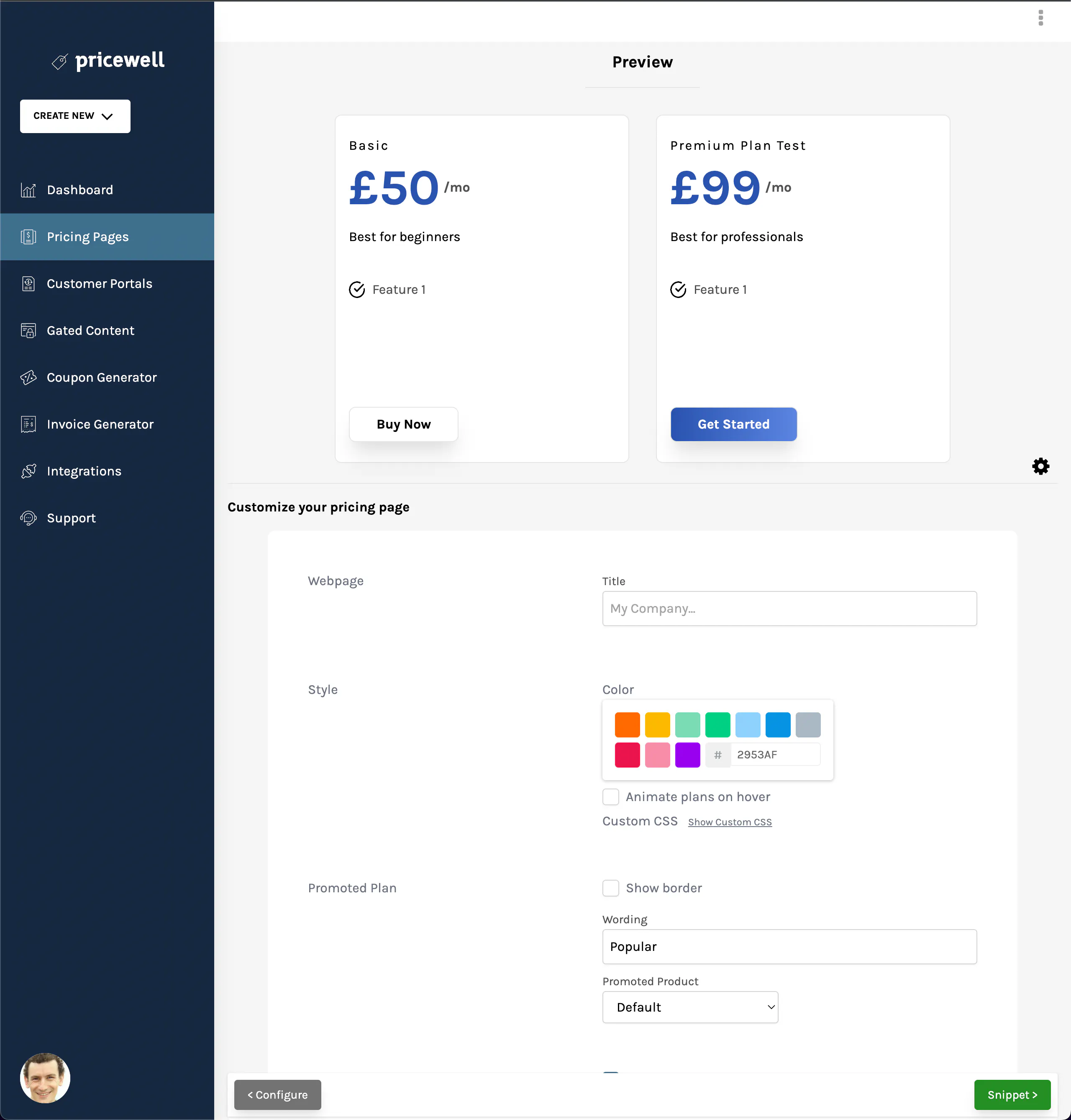 PriceWell Bubble Plugin for Stripe gallery image