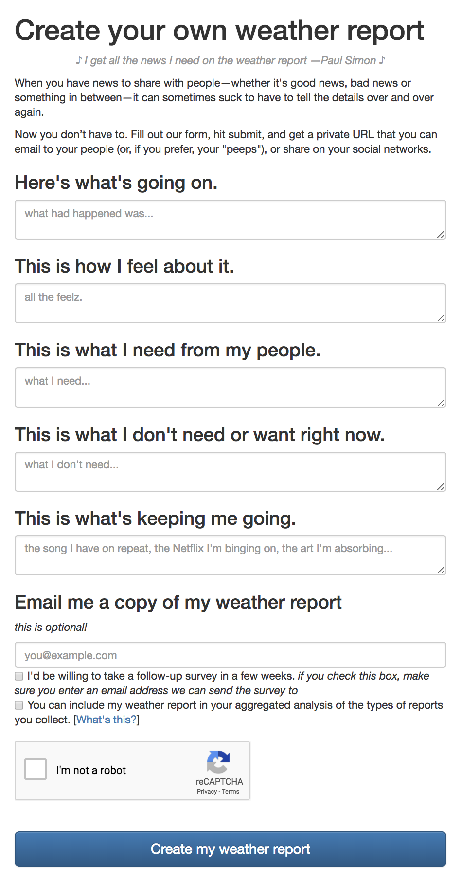 The Weather Report gallery image