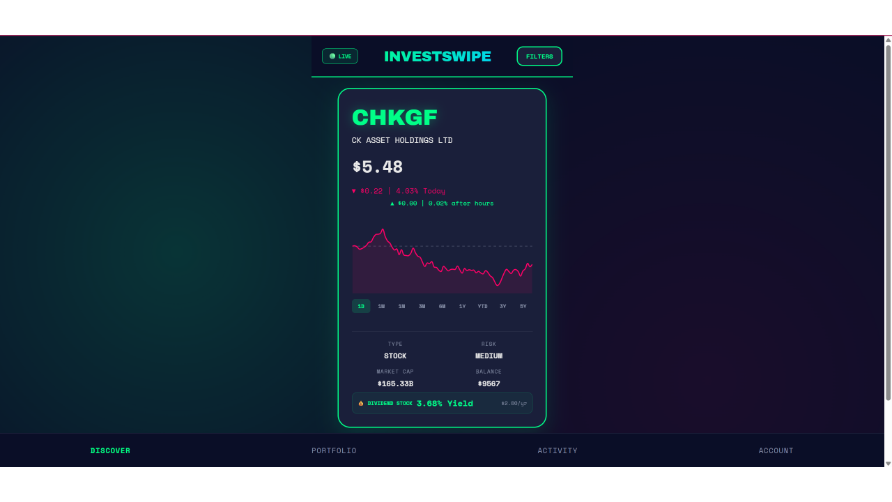 InvestSwipe gallery image