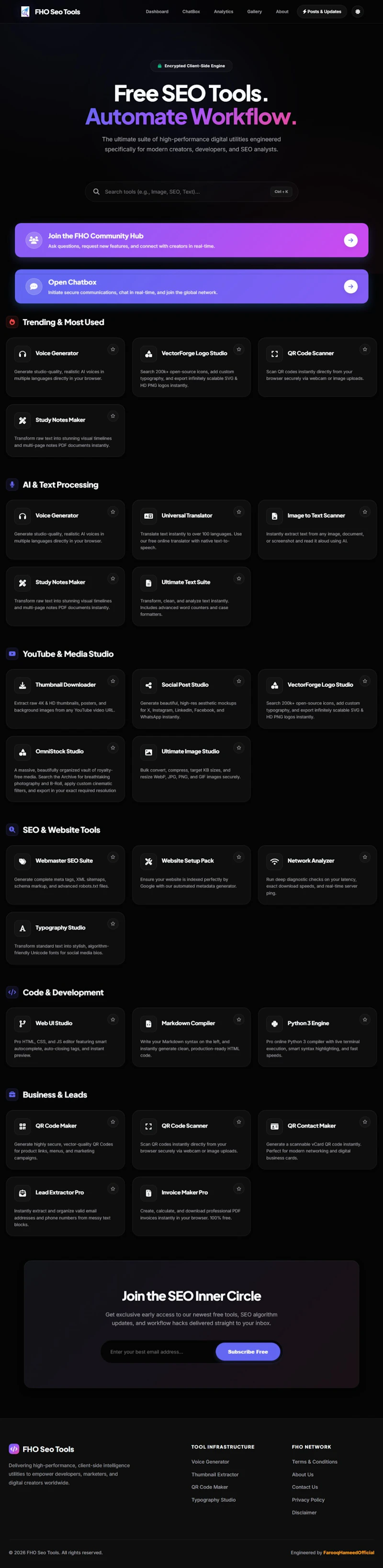 FHO Seo Tools screenshot 2