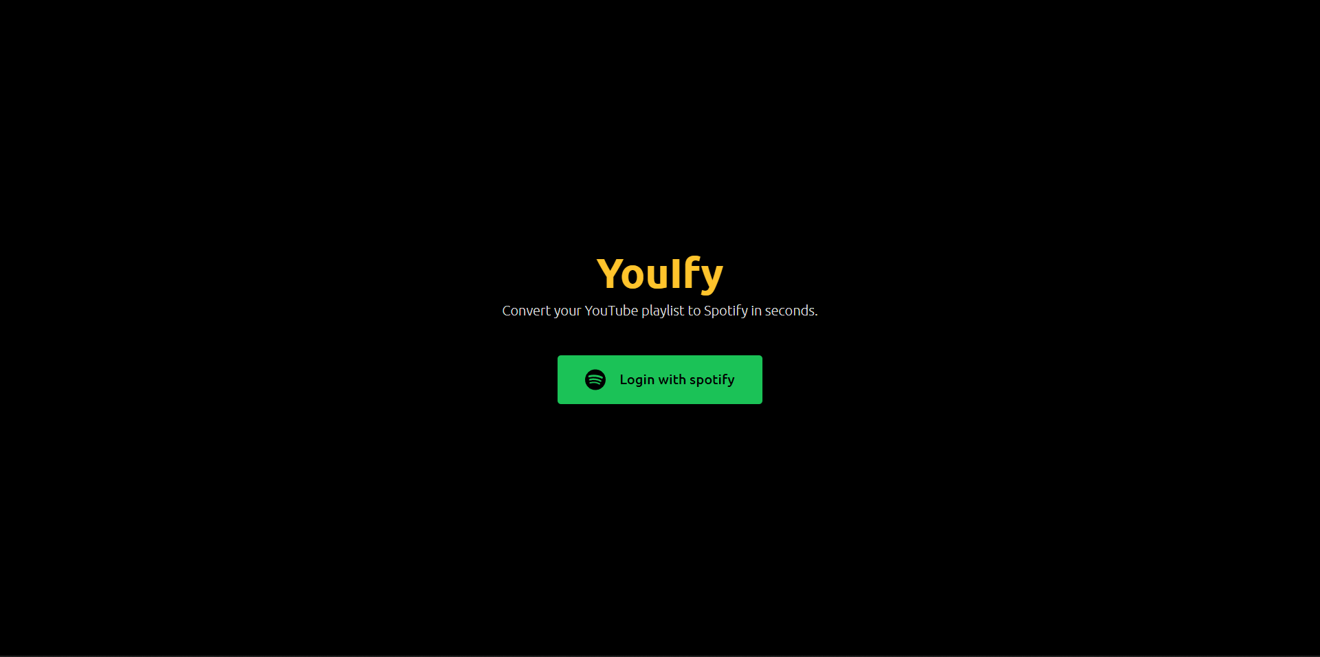 وسائط youify - تحويل قوائم التشغيل على YouTube إلى Spotify في ثوانٍ 1