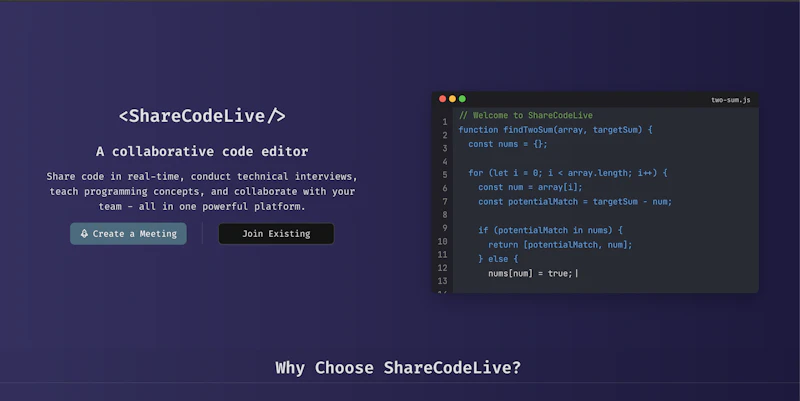 ShareCodeLive screenshot 1