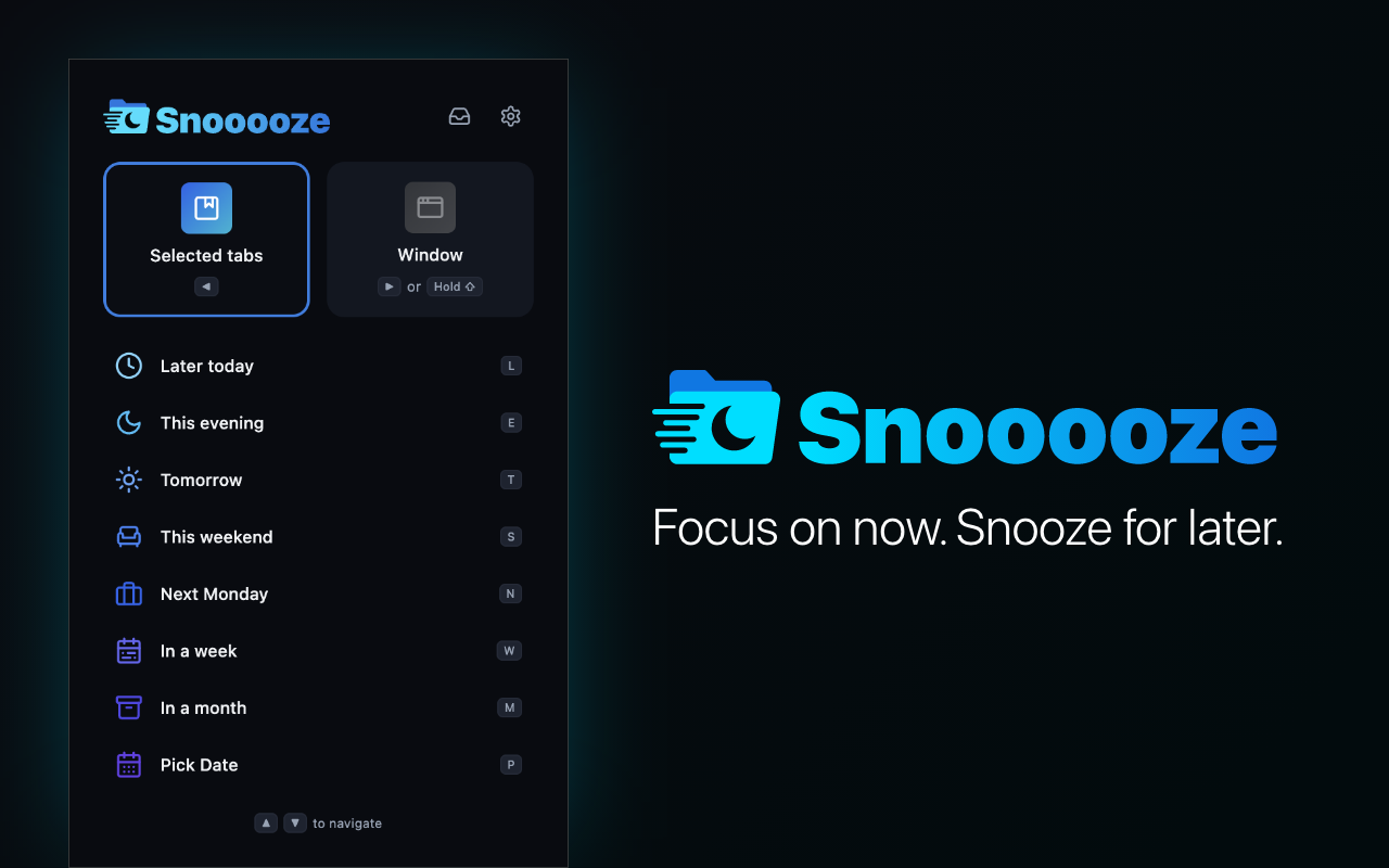 Snooooze - Main product screenshot demonstrating key features and user interface