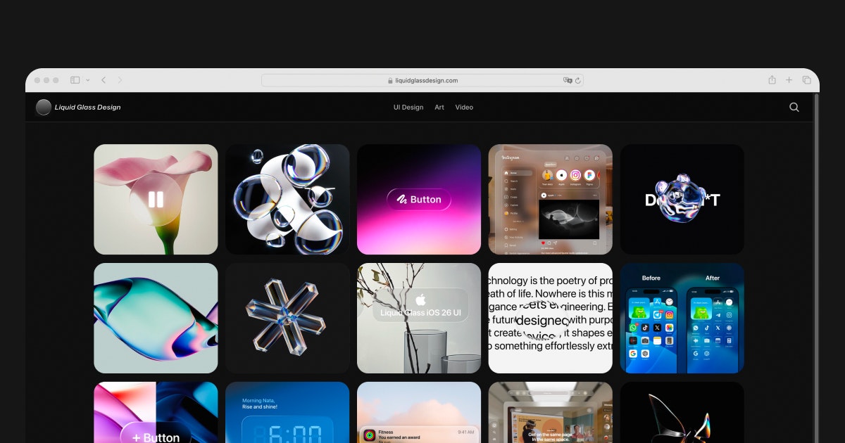 तरल ग्लास डिजाइन प्रेरणा - सबसे अच्छा iOS 26 तरल ग्लास डिजाइन खोजें मीडिया 1